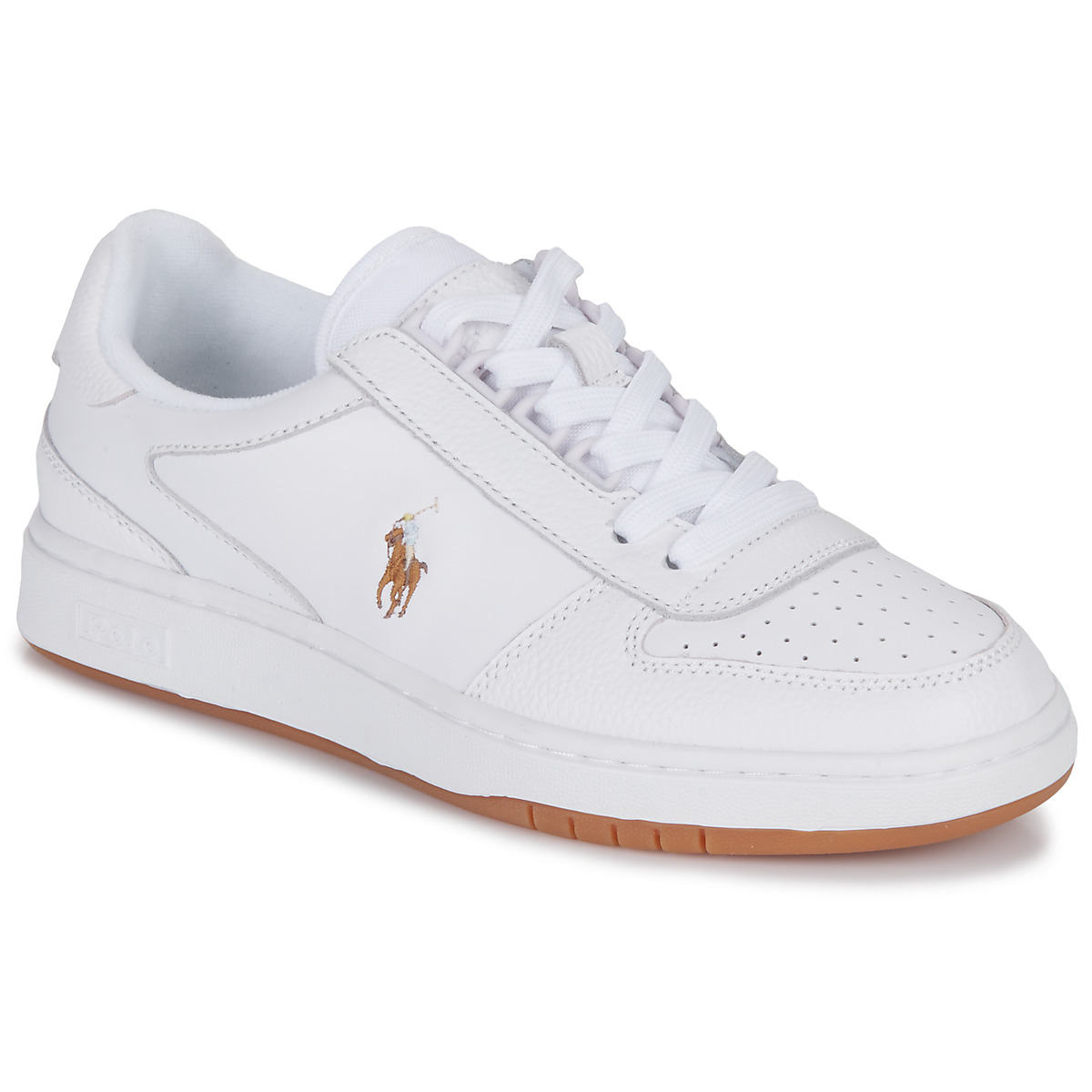 Schuhe Sneaker Low Polo Ralph Lauren POLO CRT PP-SNEAKERS-LOW TOP LACE Weiss