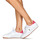 Schuhe Damen Sneaker Low Polo Ralph Lauren POLO CRT PP-SNEAKERS-LOW TOP LACE Weiss / Rosa