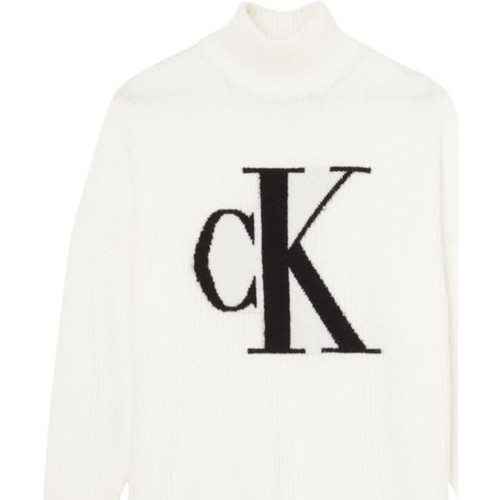 Kleidung Damen Sweatshirts Calvin Klein Jeans Oversized Weiss