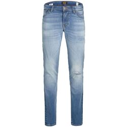 Kleidung Jungen Jeans Jack & Jones 12206109 JJIGLENN-BLUE DENIM Blau