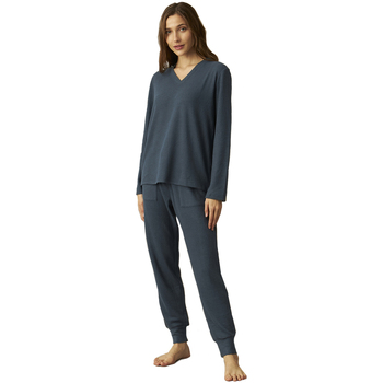Kleidung Damen Pyjamas/ Nachthemden J&j Brothers JJBCP1602 Blau