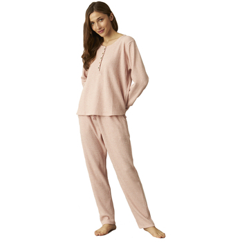 Kleidung Damen Pyjamas/ Nachthemden J&j Brothers JJBCP1901 Rosa