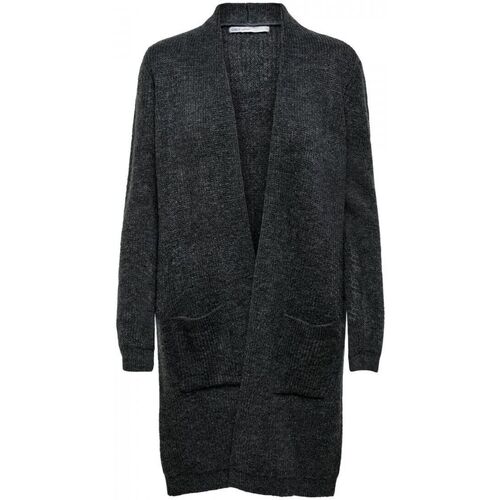 Kleidung Damen Pullover Only 15179815 JADE-DARK GRAY MELANGE Grau