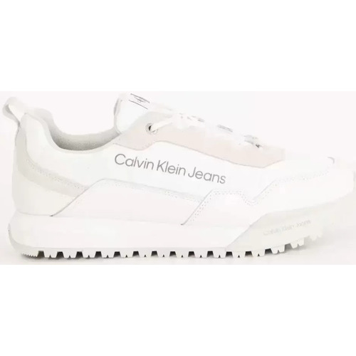 Schuhe Herren Sneaker Low Calvin Klein Jeans Toothy runner lace low su-ny Weiss