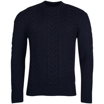Kleidung Herren Pullover Barbour Essential Pullover Cable Knit - Navy Blau