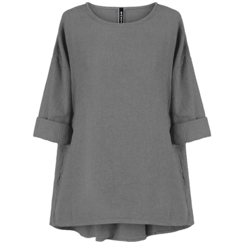 Kleidung Damen Tops / Blusen Wendy Trendy Top 221338 - Grey Grau