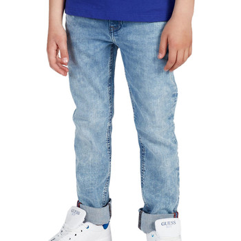 Kleidung Jungen Slim Fit Jeans Guess G-L2RA09D46T0 Blau
