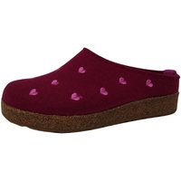 Schuhe Damen Hausschuhe Haflinger Grizzly Cuoricino port 741031033 rot