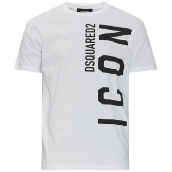 Kleidung Herren T-Shirts & Poloshirts Dsquared T SHIRT DSQUARED ICON S79GC0044 Weiss
