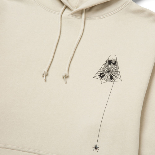 Huf Sweat tangled webs tt hood Beige