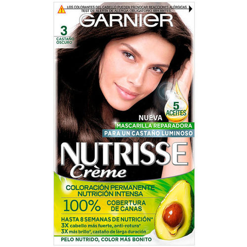 Beauty Accessoires Haare Garnier Nutrisse 3/30-dunkelbraun 3 St 