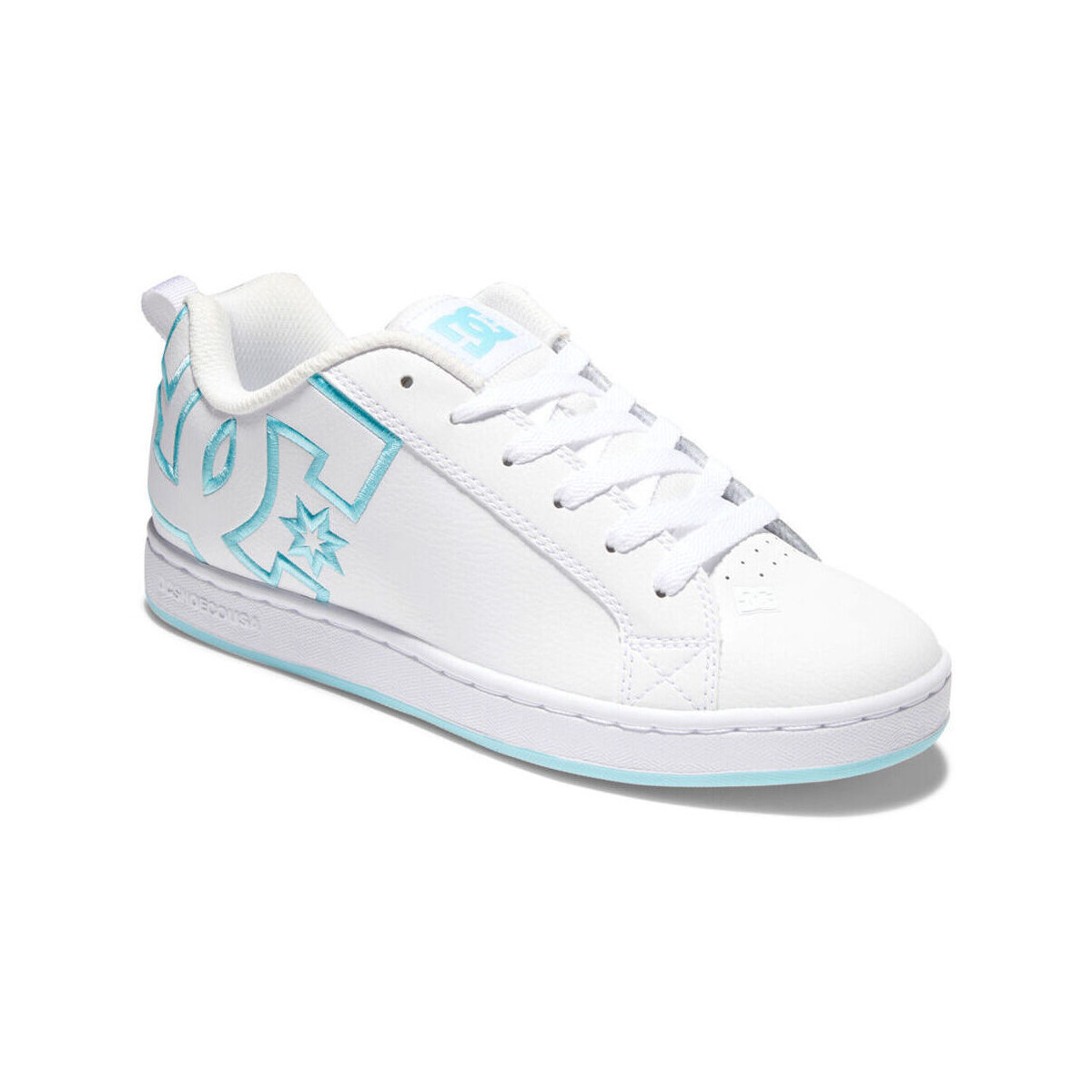 Schuhe Damen Sneaker DC Shoes Court graffik 300678 WHITE/WHITE/BLUE (XWWB) Weiss