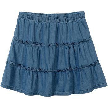 Kleidung Mädchen Shorts / Bermudas Minoti für Mädchen Rock ( 3y-14y ) Blau