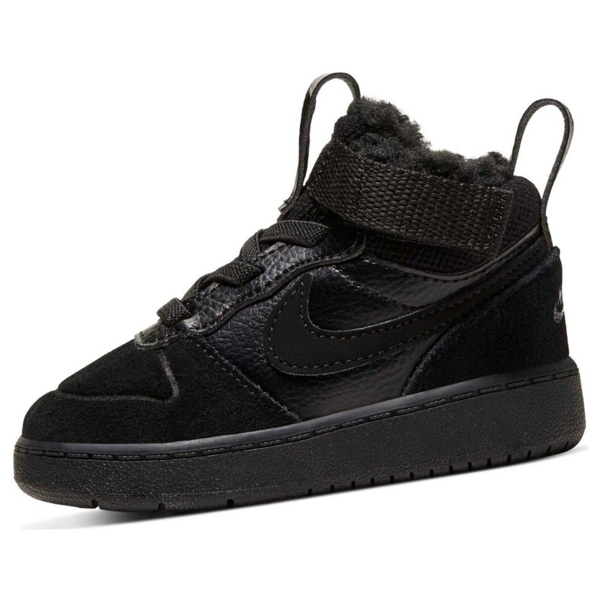 Schuhe Jungen Sneaker Nike Low Court Borough Mid 2 Baby/ CQ4027/001 Schwarz