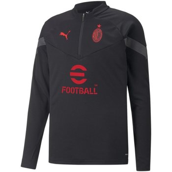Kleidung Herren Langarmshirts Puma Sport AC Milan 1/4 Zip Track Top 2022/2023 767568-08 Schwarz