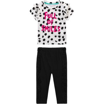 Kleidung Mädchen Kleider & Outfits Minoti für Mädchen Leggings und T-Shirt ( 3m-3y ) Weiss
