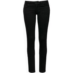 Kleidung Damen Slim Fit Jeans Guess W2YAJ2 D4PZ1 Schwarz