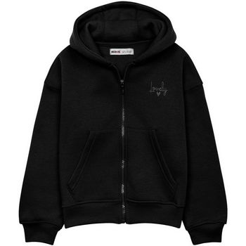 Kleidung Mädchen Sweatshirts Minoti für Mädchen Fleecepullover   ( 1y-14y ) Schwarz