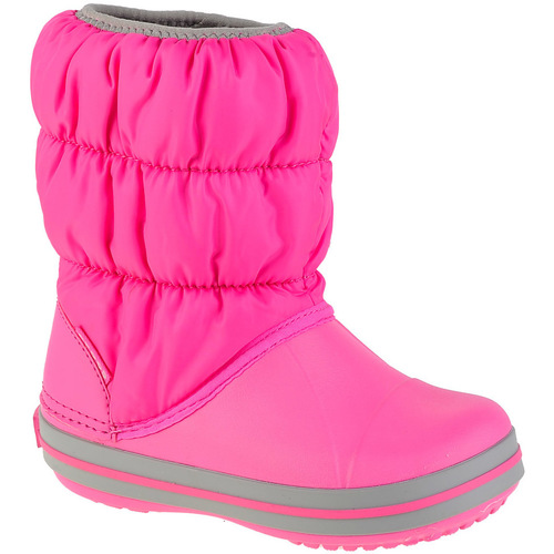 Schuhe Mädchen Schneestiefel Crocs Winter Puff Boot Kids Rosa