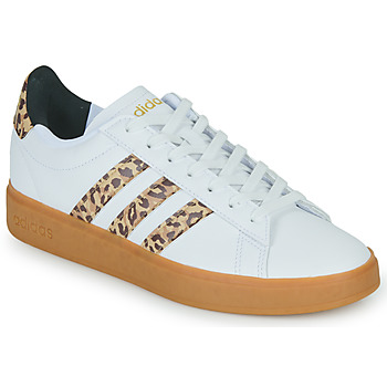 Schuhe Damen Sneaker Low Adidas Sportswear GRAND COURT 2.0 Weiss / Leopard