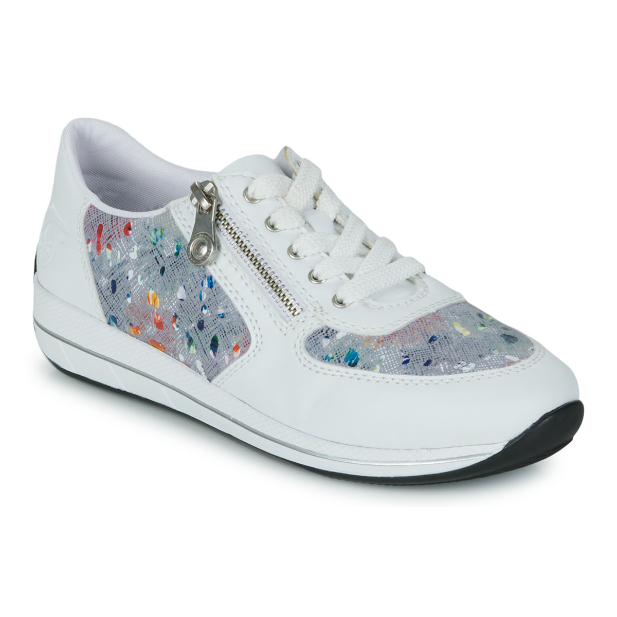 Schuhe Damen Sneaker Low Rieker  Weiss / Multicolor