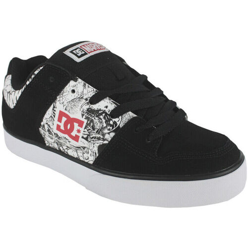 Schuhe Herren Sneaker DC Shoes Dp pure ADYS400094 BLACK/WHITE/RED (XKWR) Schwarz