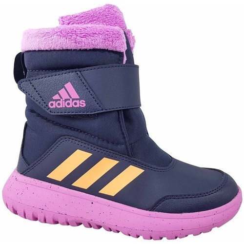 Schuhe Kinder Stiefel adidas Originals Winterplay C Violett, Dunkelblau