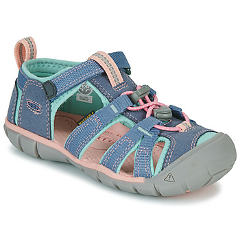 Schuhe Mädchen Sandalen / Sandaletten Keen SEACAMP II CNX Blau / Rosa