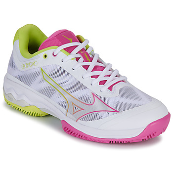Schuhe Damen Tennisschuhe Mizuno WAVE EXCEED LIGHT PADEL Weiss / Rosa / Gelb