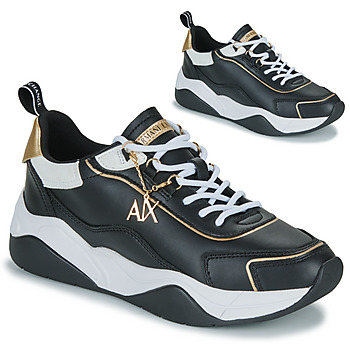 Schuhe Damen Sneaker Low Armani Exchange XV580-XDX104 Schwarz / Weiss / Gold