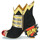 Schuhe Damen Low Boots Irregular Choice CHASING JUSTICE Schwarz / Rot / Gelb