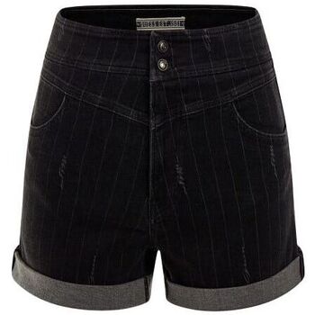 Kleidung Damen Shorts / Bermudas Guess W3RD16 D4WL1-PSLO Schwarz