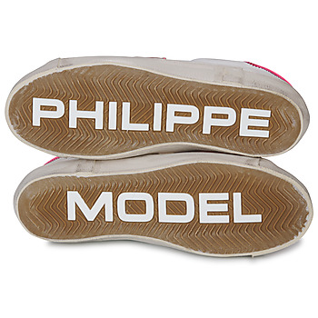 Philippe Model PRSX LOW WOMAN Weiss / Rosa