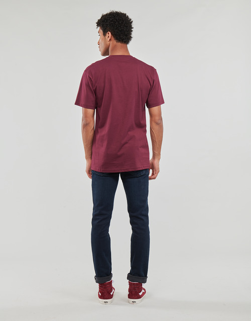 Vans MN LEFT CHEST LOGO TEE Bordeaux