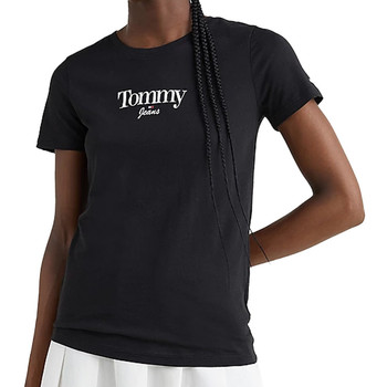 Kleidung Damen T-Shirts & Poloshirts Tommy Hilfiger DW0DW13696 Schwarz
