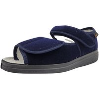 Schuhe Damen Hausschuhe Fischer -Klett-Sandale 13950-521 blau