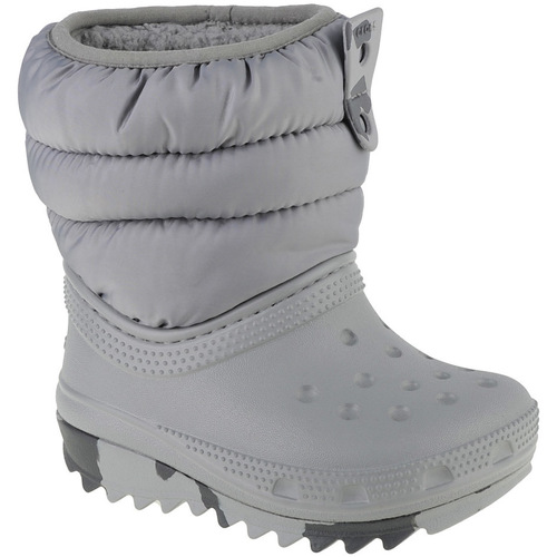 Schuhe Jungen Schneestiefel Crocs Classic Neo Puff Boot Toddler Grau