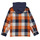 Kleidung Jungen Überhemden Name it NKMLANE LS OVERSHIRT WH Orange / Marine / Weiss