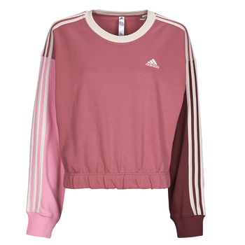 Kleidung Damen Sweatshirts Adidas Sportswear 3S CR SWT Bordeaux / Rosa