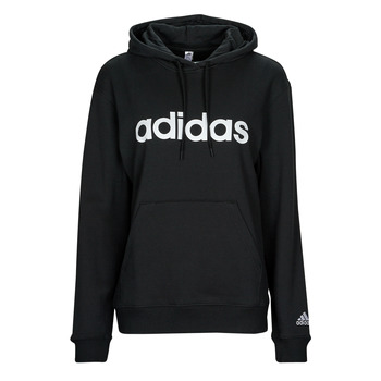 Kleidung Damen Sweatshirts Adidas Sportswear LIN FT HD Schwarz