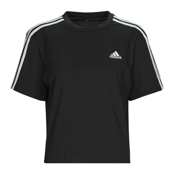 Kleidung Damen T-Shirts Adidas Sportswear 3S CR TOP Schwarz
