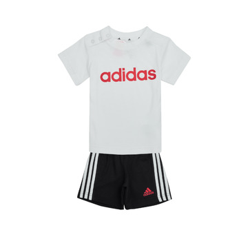 Kleidung Kinder Kleider & Outfits Adidas Sportswear I LIN CO T SET Weiss