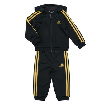 Kleidung Kinder Kleider & Outfits Adidas Sportswear I 3S SHINY TS Schwarz