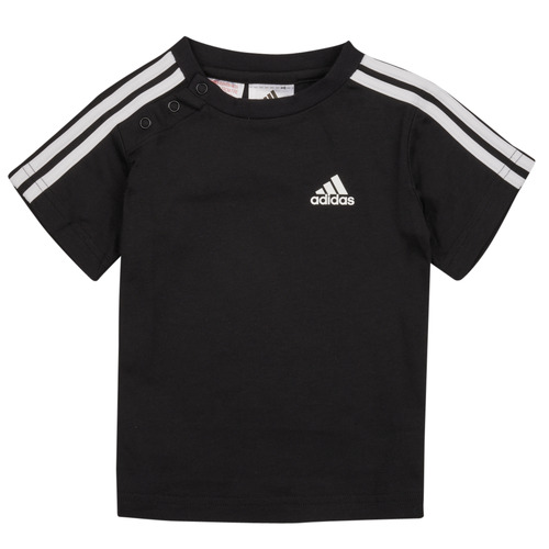 Kleidung Jungen T-Shirts Adidas Sportswear IB 3S TSHIRT Schwarz