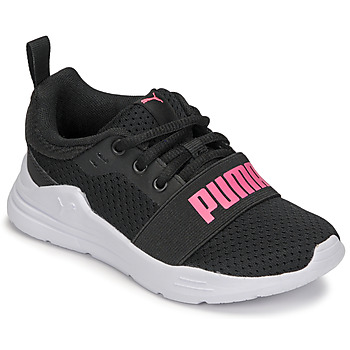 Schuhe Jungen Sneaker Low Puma PS PUMA WIRED RUN V Schwarz / Rosa