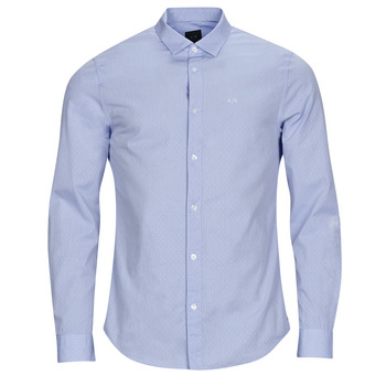 Kleidung Herren Langärmelige Hemden Armani Exchange 3RZC36 Blau / Himmelsfarbe