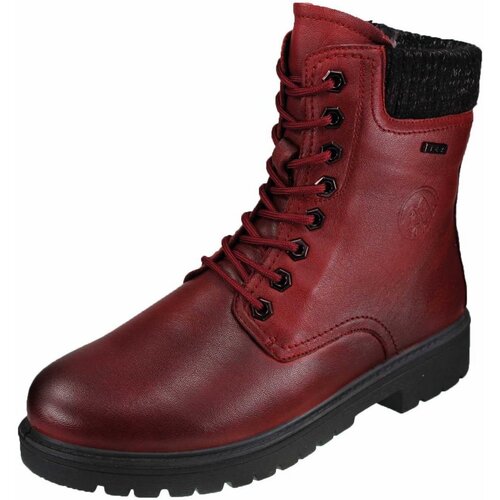 Schuhe Damen Stiefel Tex Stiefeletten 979-21R Rot