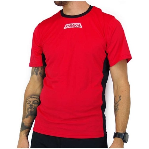 Kleidung Herren T-Shirts Karakal Pro Tour Tee Rot