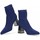 Schuhe Damen Low Boots Ideal Shoes 68237 Blau