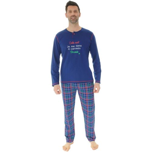 Kleidung Herren Pyjamas/ Nachthemden Christian Cane MEGASAGE Blau